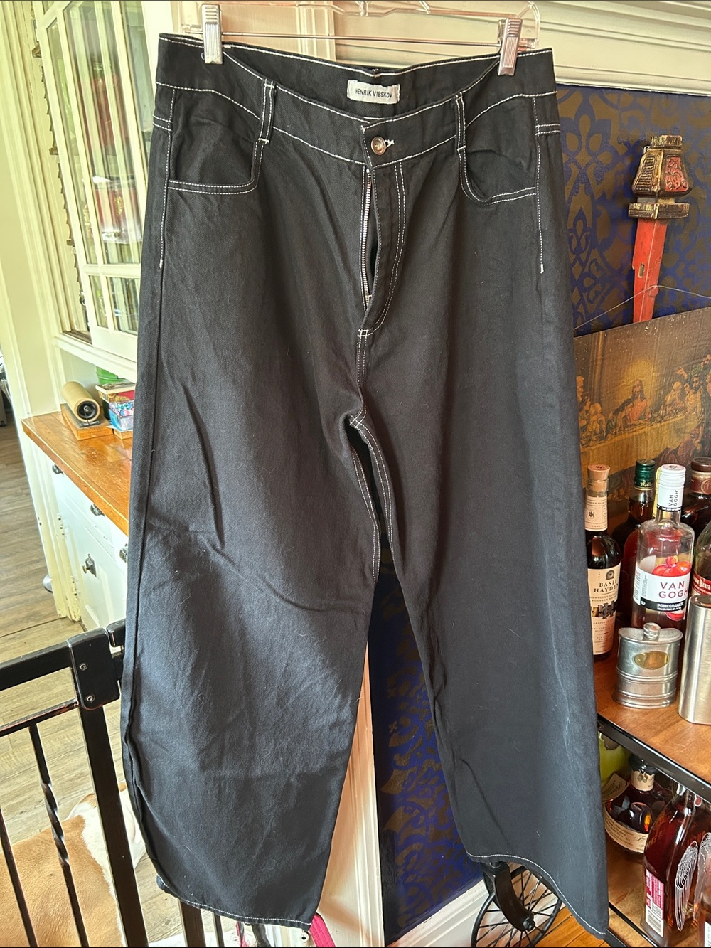 Barrel Leg Black Jeans - by Henrik Vibskov